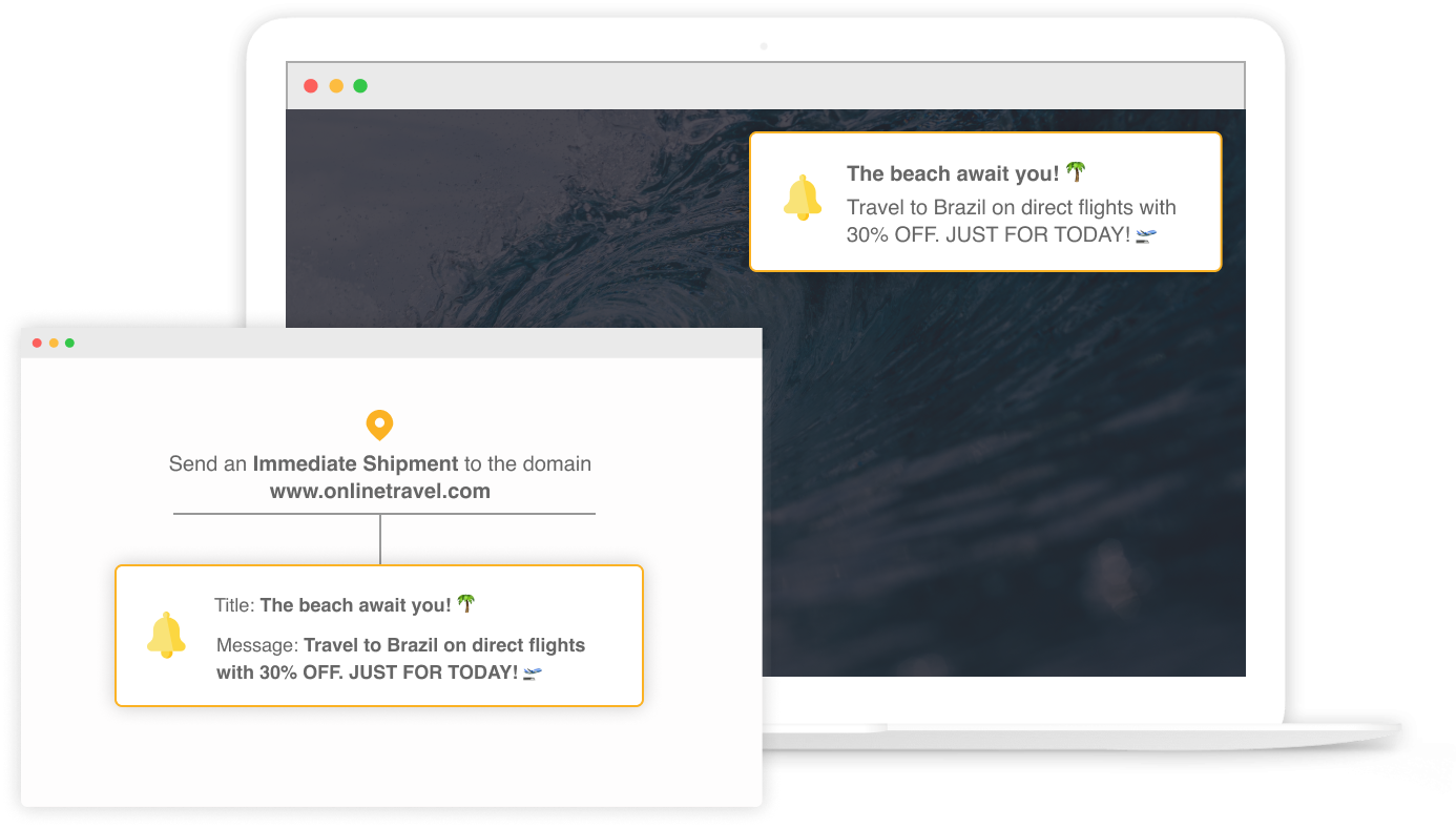 Configure Push Notifications and redirect the user wherever you want