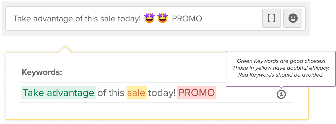 Keywords Highlighter in Subjects